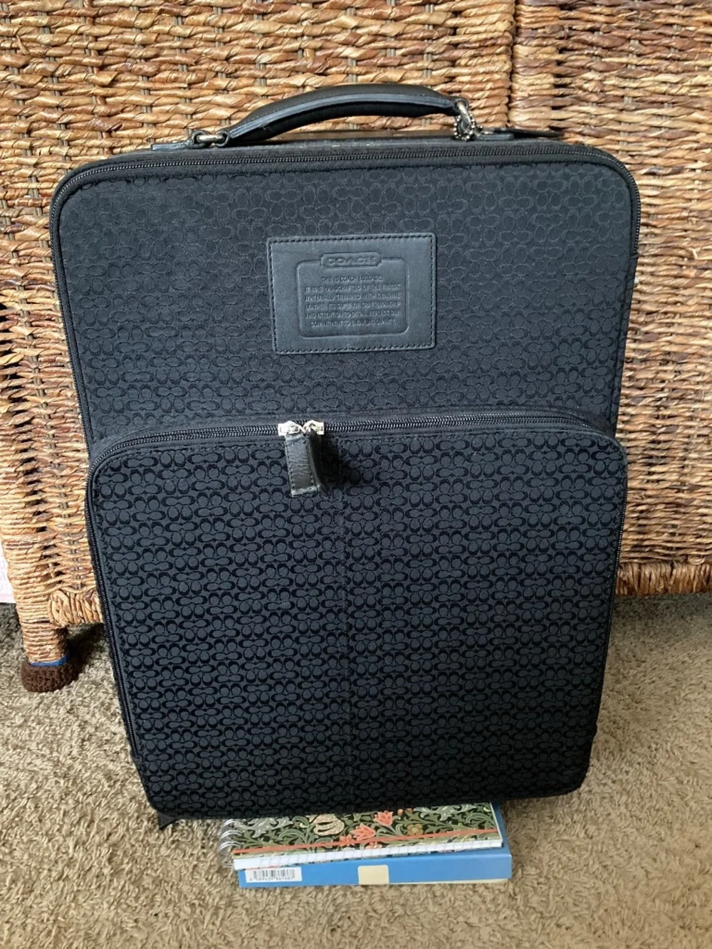 Vintage Coach Carry On Luggage Black